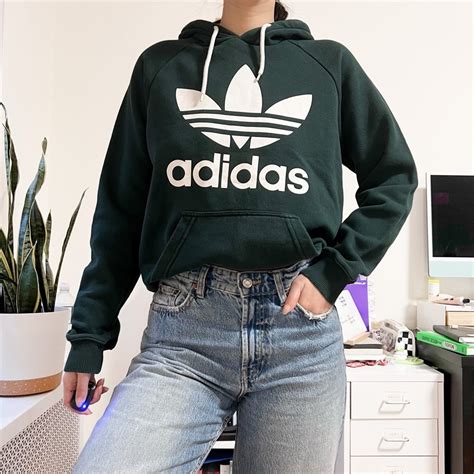 forest green adidas hoodie